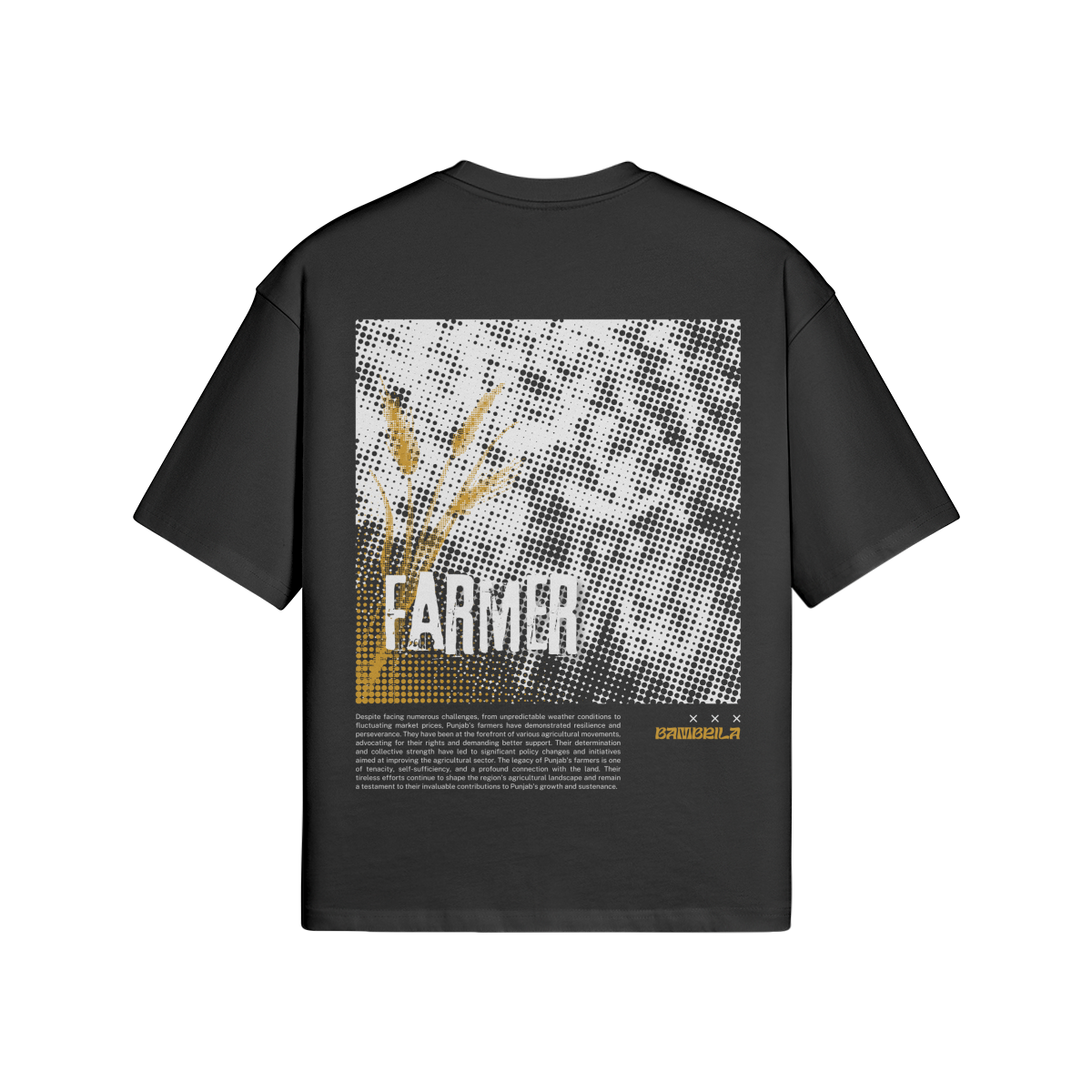 FARMER 280 GSM T-shirt à épaules tombantes