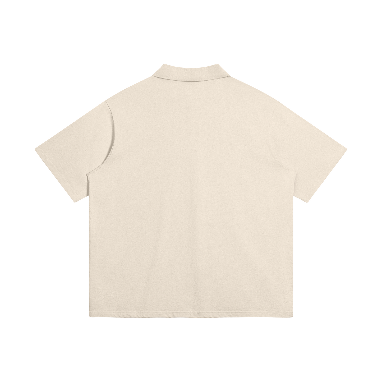 Be Orignal Beige 240 GSM Oversized Polo Shirt