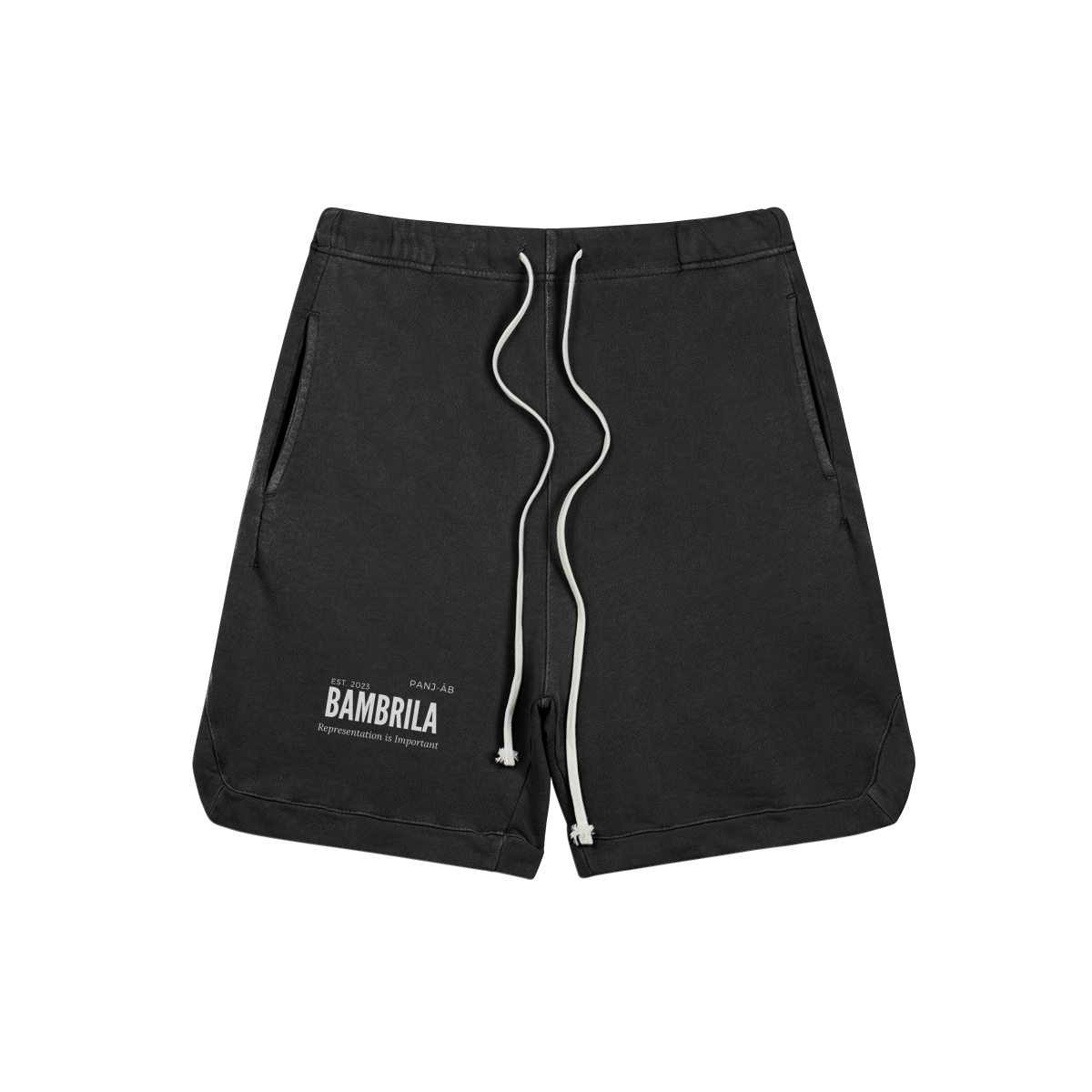 Faded Black 360GSM Sweat Shorts