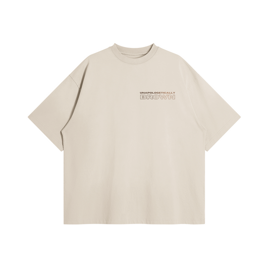 Unapologetically Brown 260 GSM Faded T Shirt