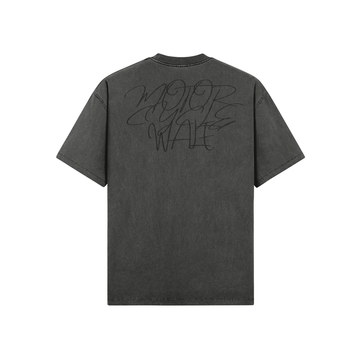 MOTORCYCLE WALE 285GSM Oversized Faded T-Shirt