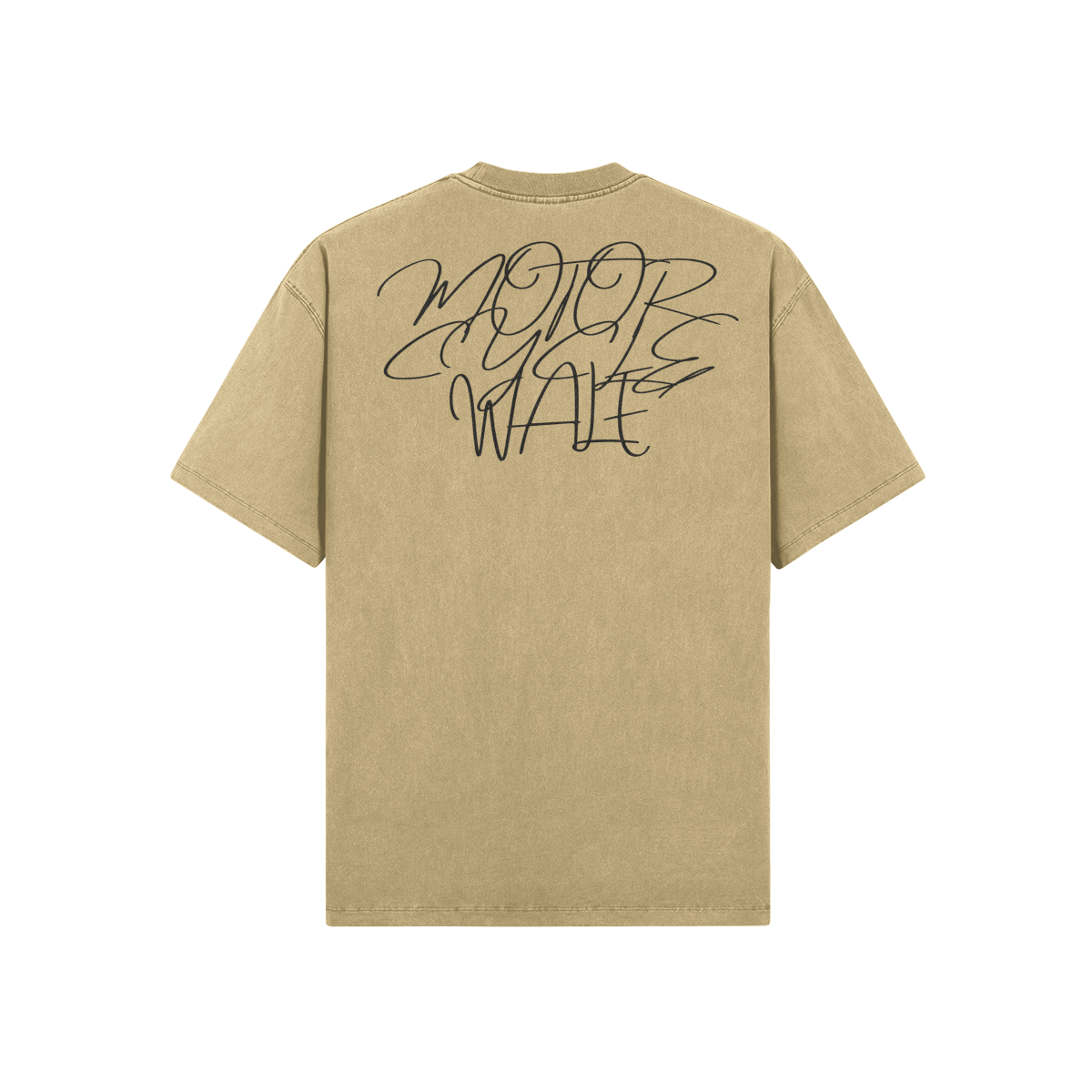 MOTORCYCLE WALE 285GSM Oversized Faded T-Shirt