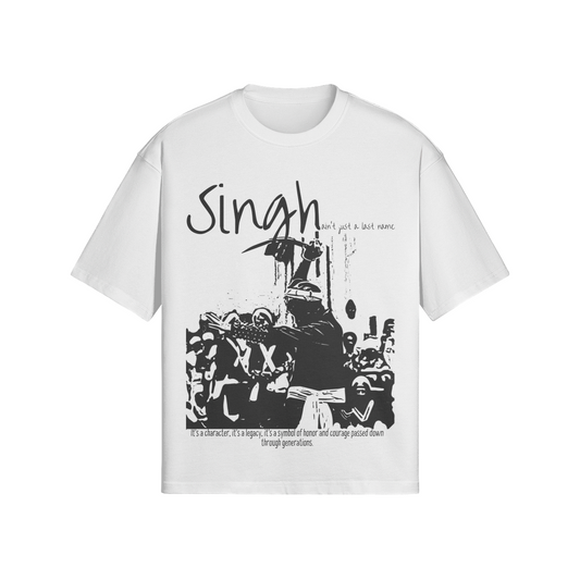 Singh 280 GSM T-shirt à épaules tombantes