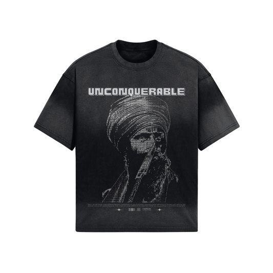 Unconquerable T-shirt à épaules tombantes effet délavé 260 g/m²