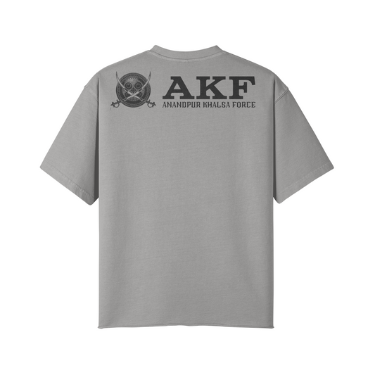 T-shirt à épaules tombantes délavé AKF 260 GSM