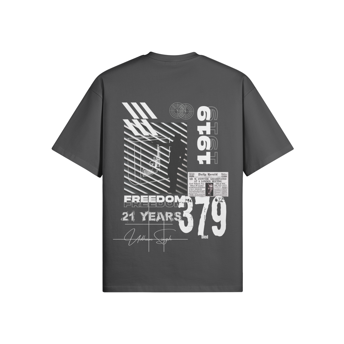 T-shirt surdimensionné Udham Singh 305 GSM