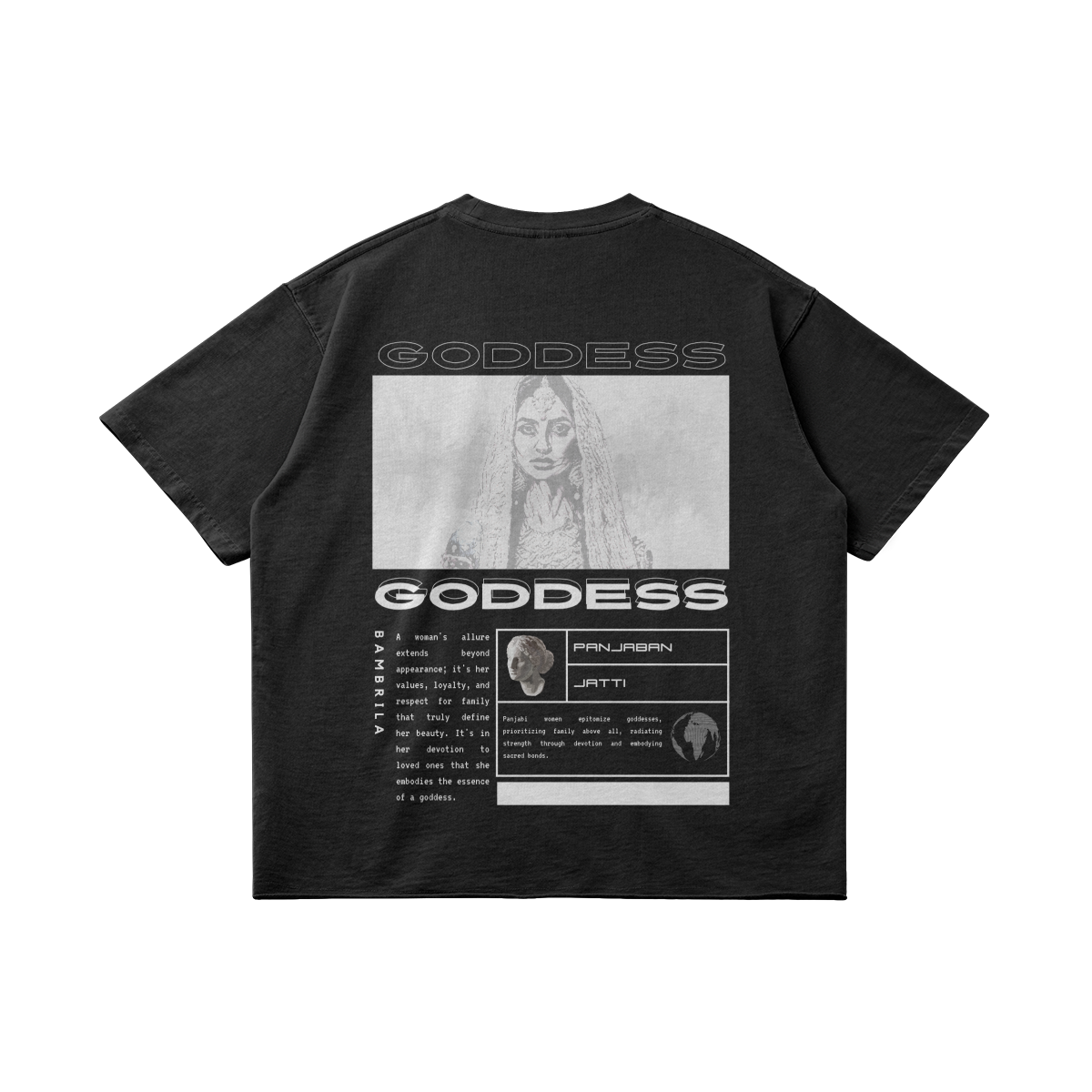 Goddess 260 GSM Raw Hem Oversized T Shirt