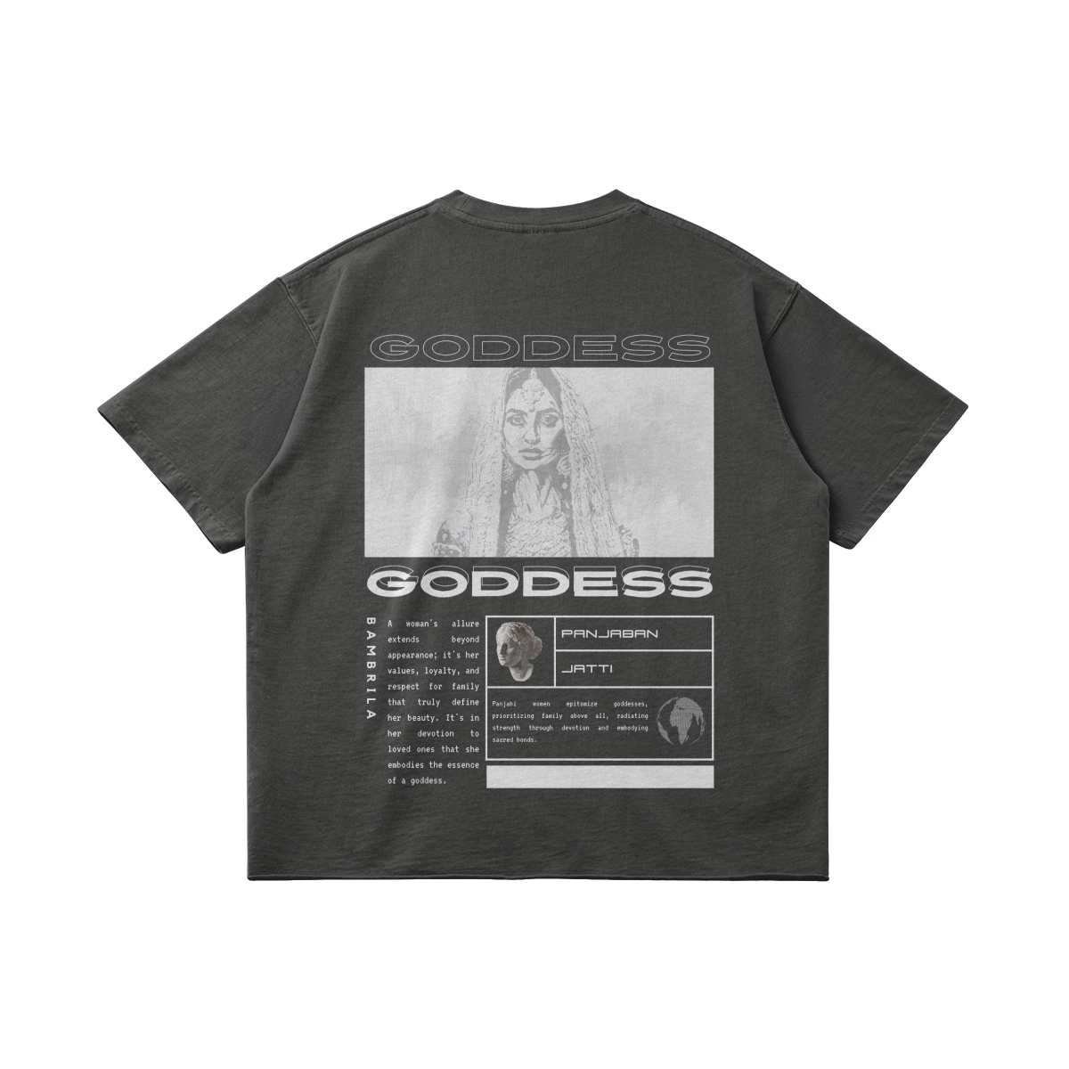 Goddess 260 GSM Raw Hem Oversized T Shirt