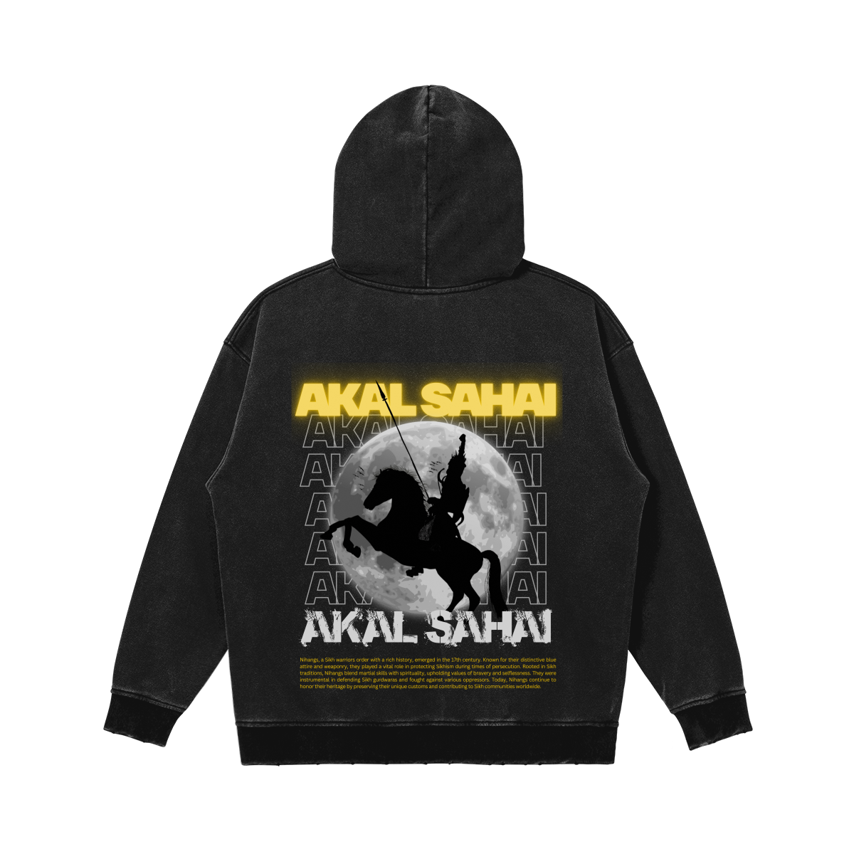 AKAL SAHAI 380 GSM Snow Wash hoodie