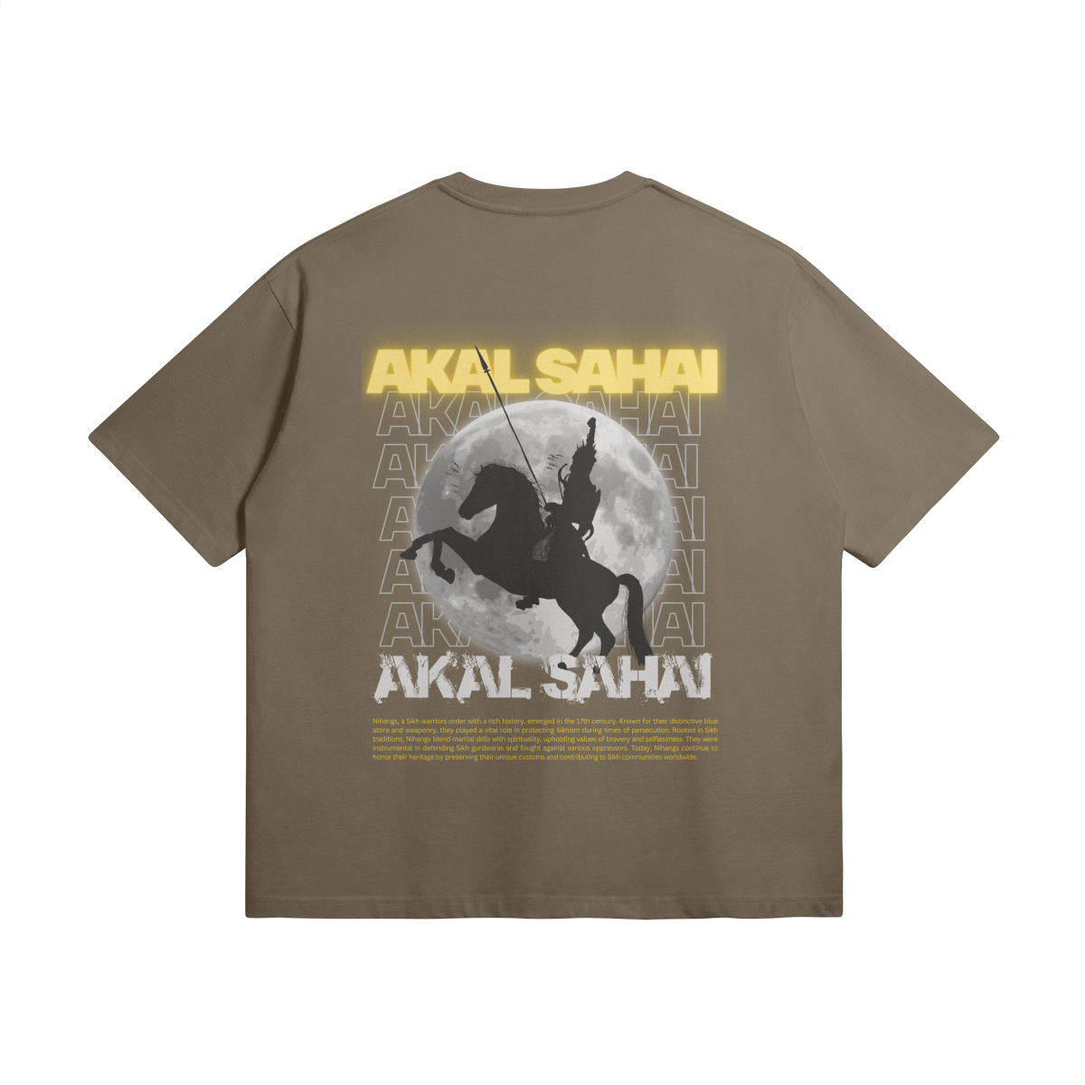 Akal Sahai 305 GSM Oversized T Shirt