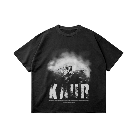 Kaur 260GSM T-shirt surdimensionné à ourlet brut