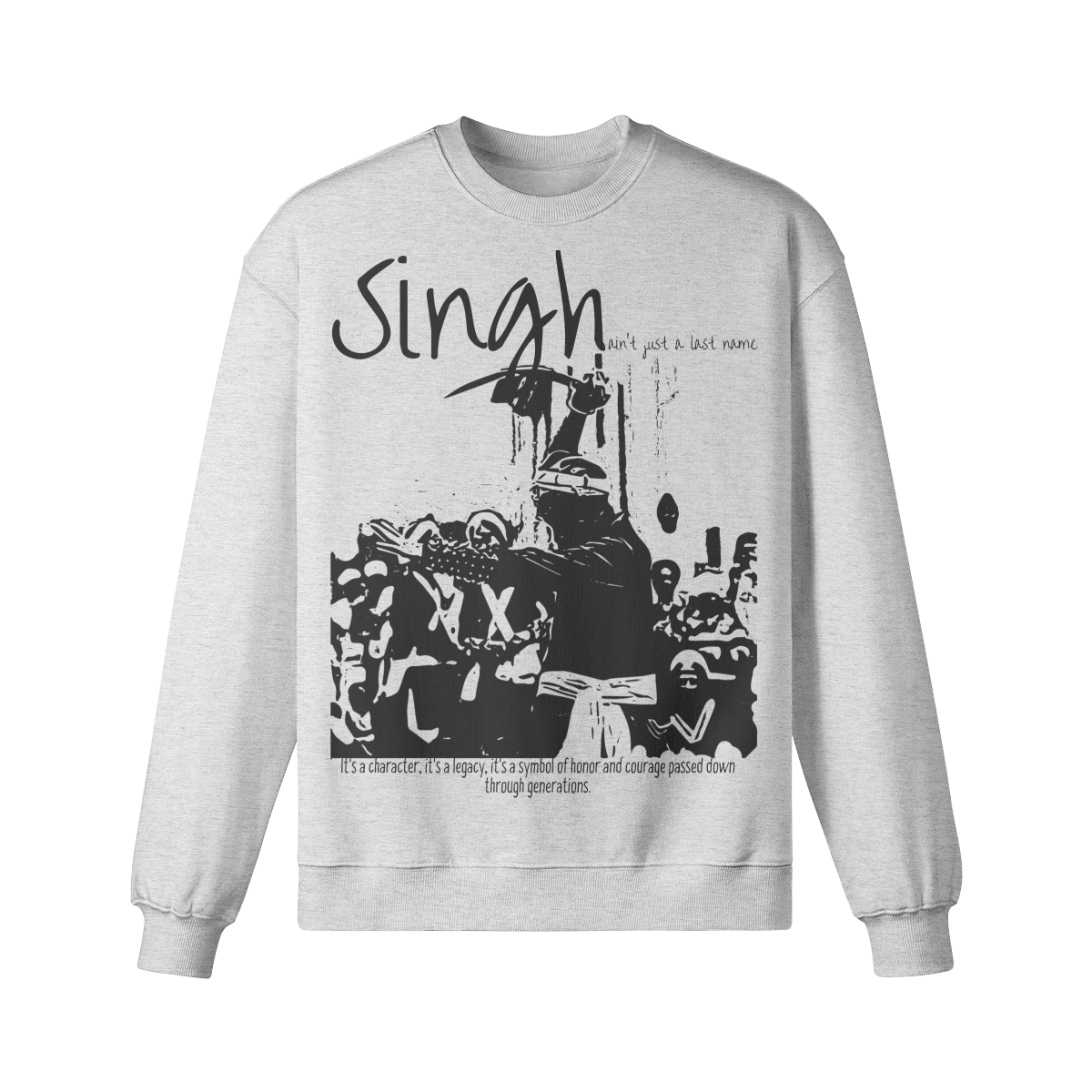 SINGH 370GSM Heavyweight Oversized Sweatshirt