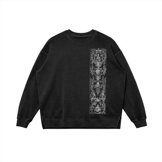 Bambrila 380GSM Heavyweight Retro Faded Oversized Sweatshirt