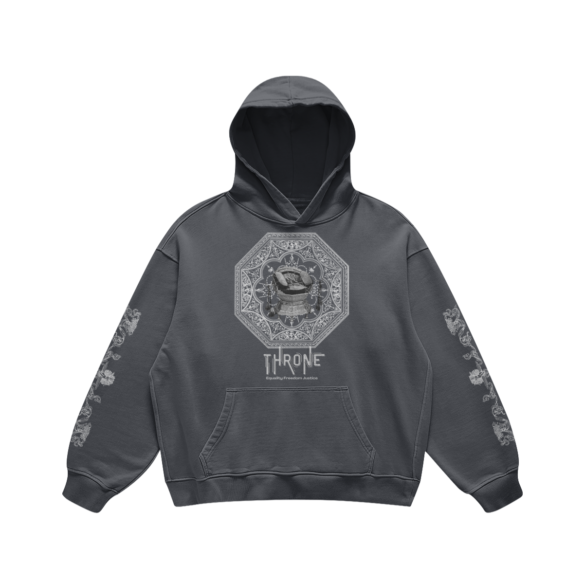 Throne 440GSM Super Heavyweight Faded Retro Hoodie