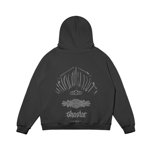 Sweat à capuche épais doublé de polaire Shastar 380 GSM