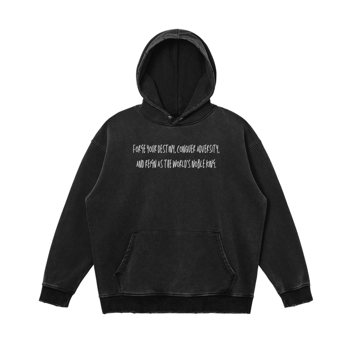 CONQUER 380GSM Snow Wash Heavyweight Hoodie