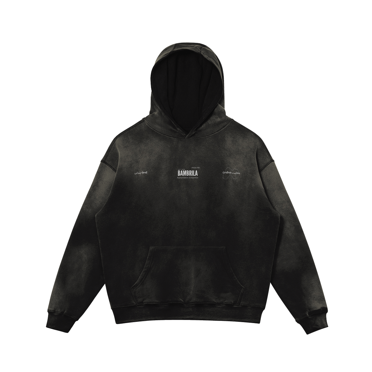 Representation is Important 400GSM Smoke black Hoodie