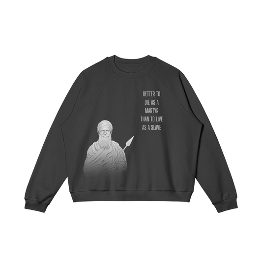 SAINT BHINDRAWALE 380GSM Heavyweight Black Sweatshirt