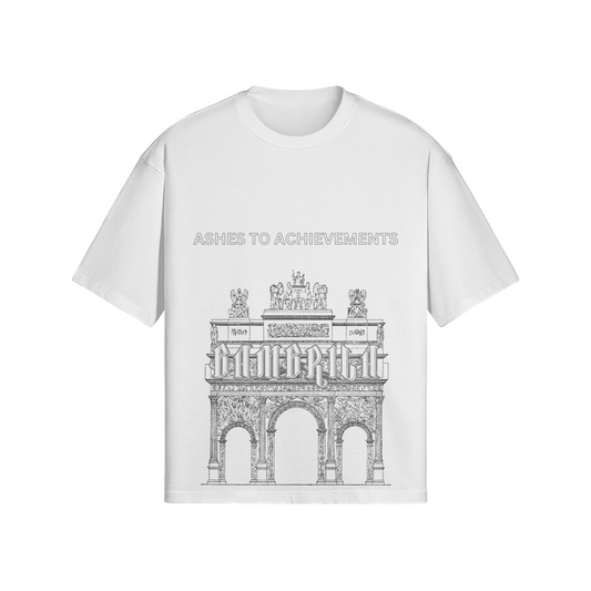 Cendres aux réalisations 280GSM T-shirt à épaules tombantes