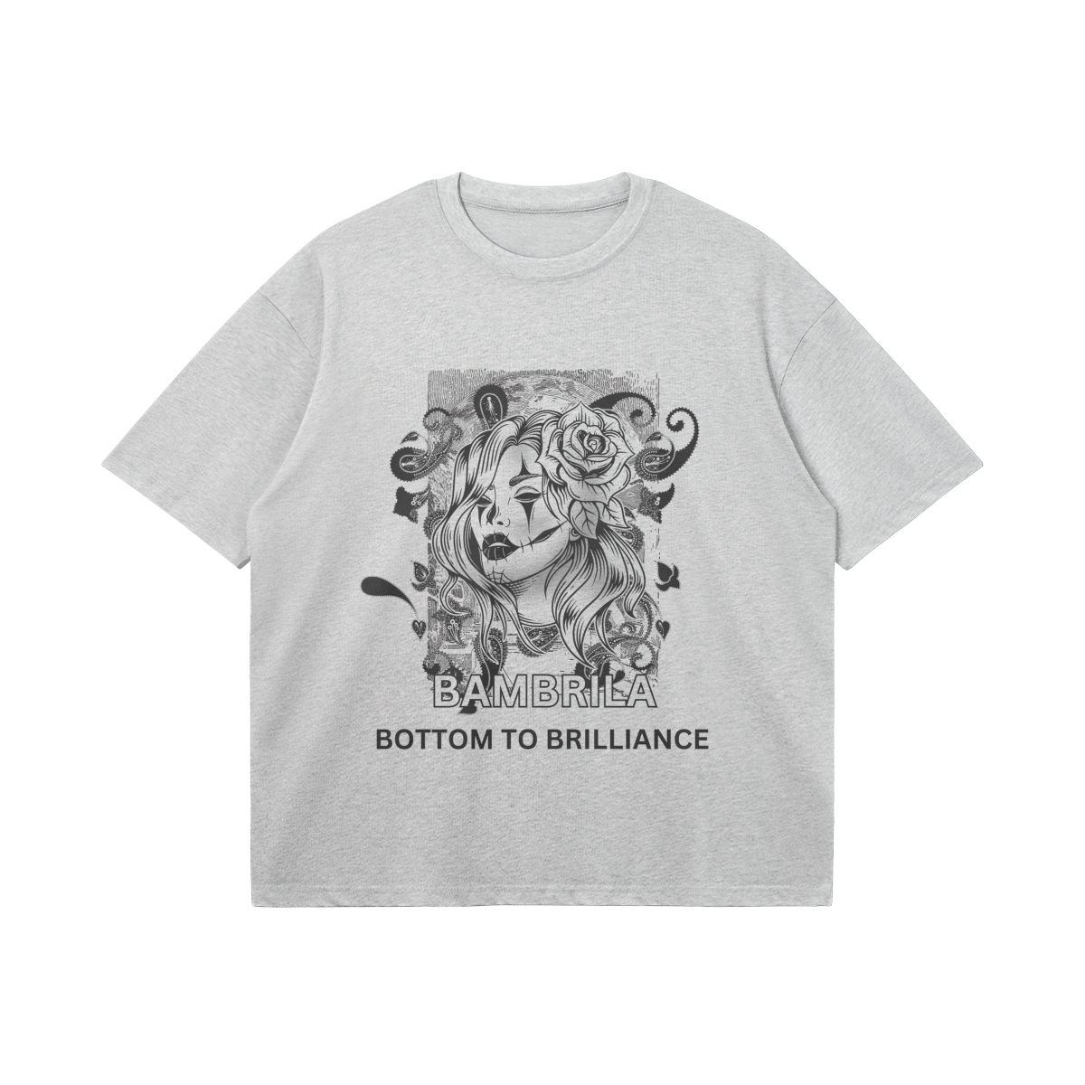 BOTTOM TO BRILLIANCE 240GSM Oversized Boxy T Shirt