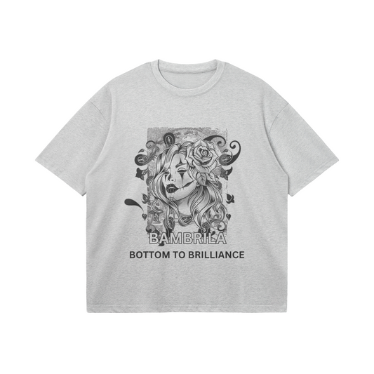 BOTTOM TO BRILLIANCE 240GSM Oversized Boxy T Shirt