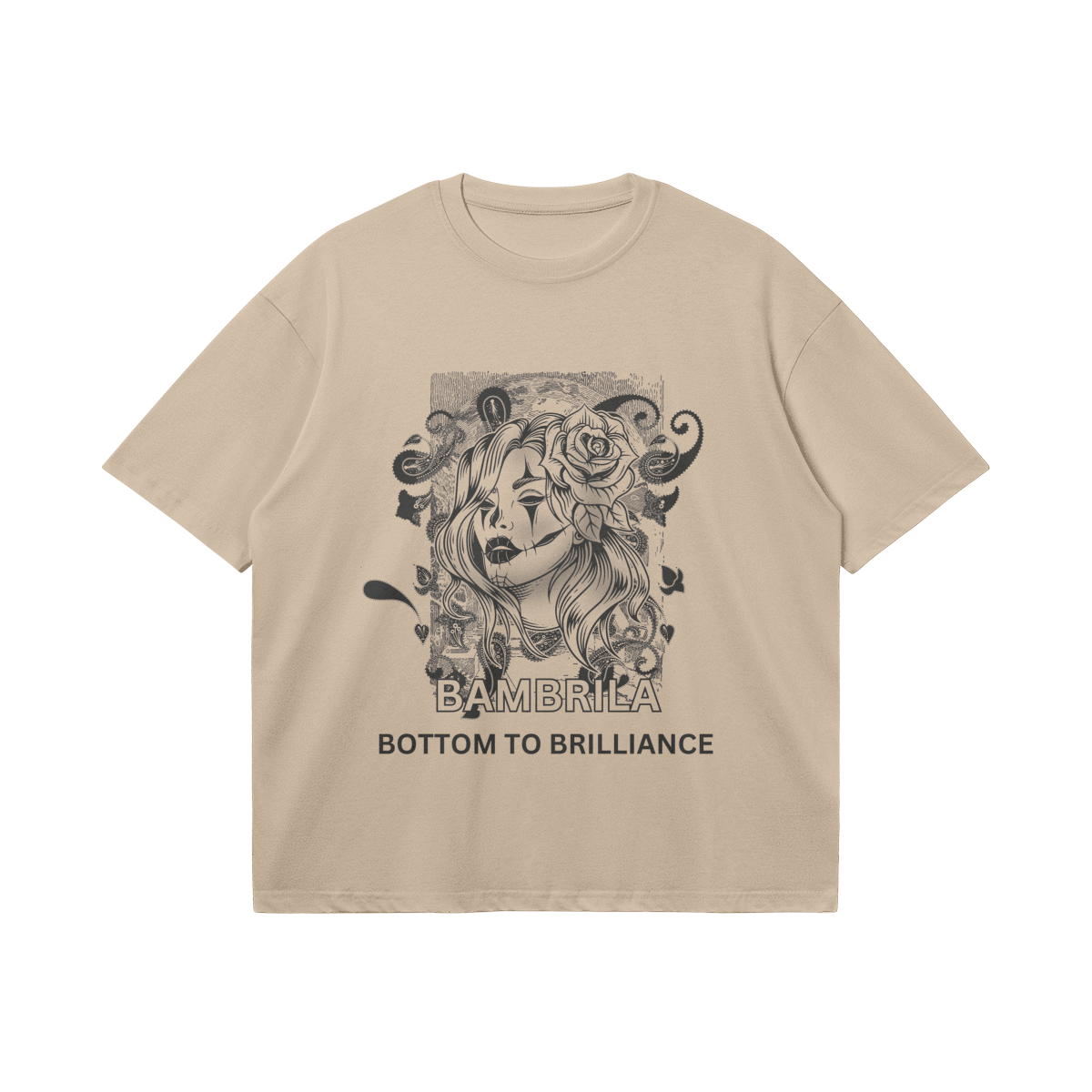 BOTTOM TO BRILLIANCE 240GSM Oversized Boxy T Shirt