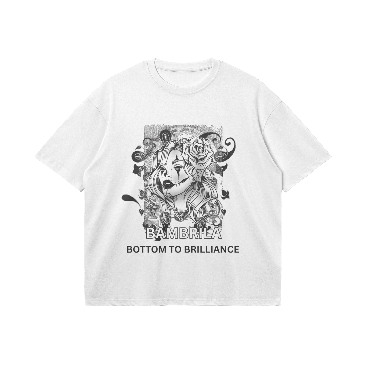 BOTTOM TO BRILLIANCE 240GSM Oversized Boxy T Shirt