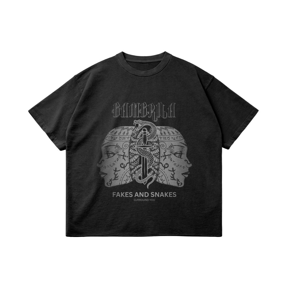 FAKES AND SNAKES 260GSM Oversized T Shirt