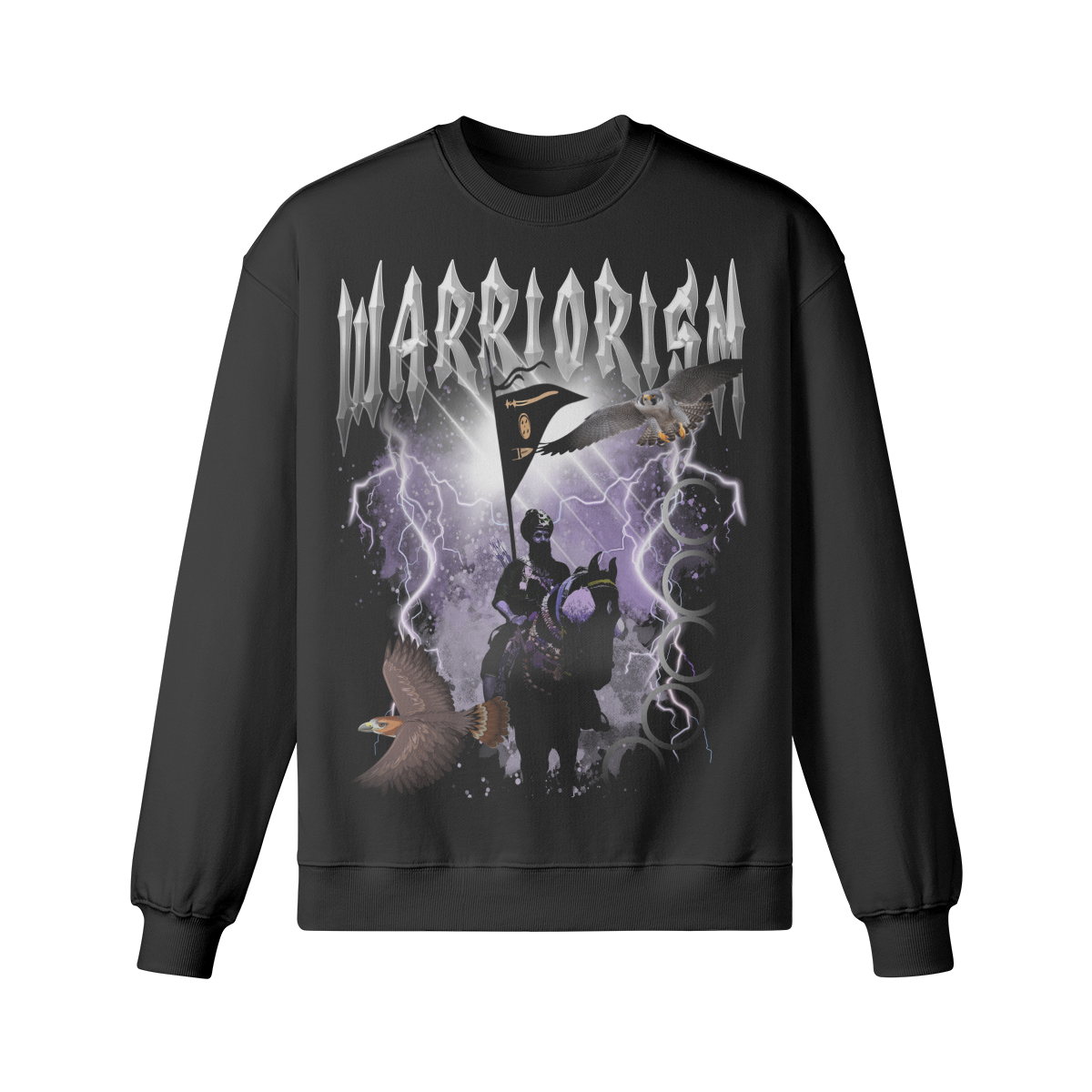 WARRIORISM 370 GSM Heavyweight Oversized Sweatshirt